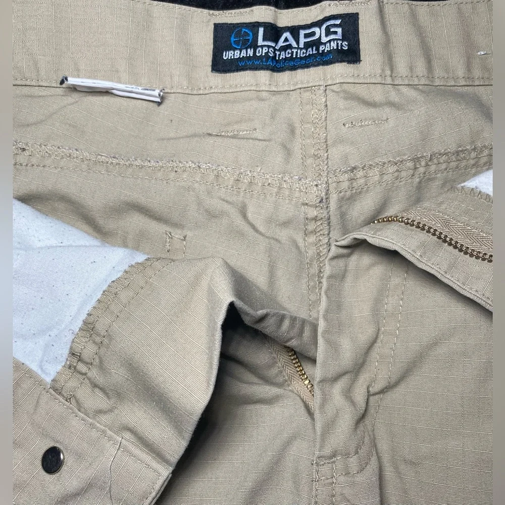 LAPG Urban Ops Tactical‎ Pants Men's Khaki Tan Cargo Ripstop Police 34x34